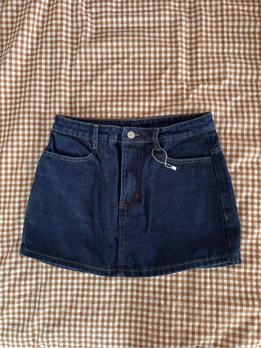 Dark Blue Denim Mini skort - Women